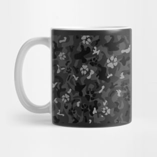 Camouflage Paw Print Pattern Mug